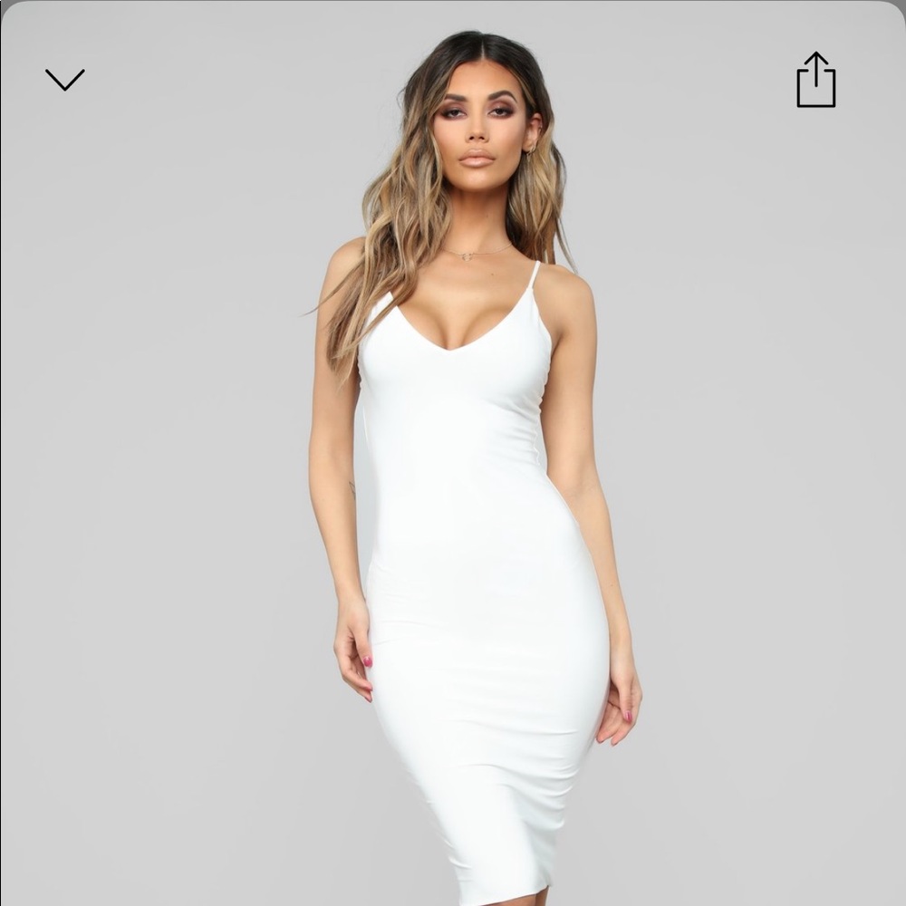 Fashion nova fitted strap dress